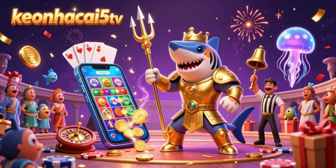 Engage with thrilling games at keonhacai5tv in a vibrant underwater casino atmosphere.