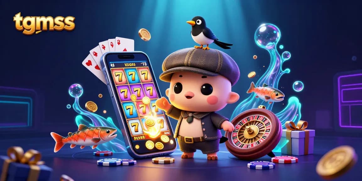 Engage with tgmss winning strategies in this colorful casino scene featuring vibrant gambling elements.