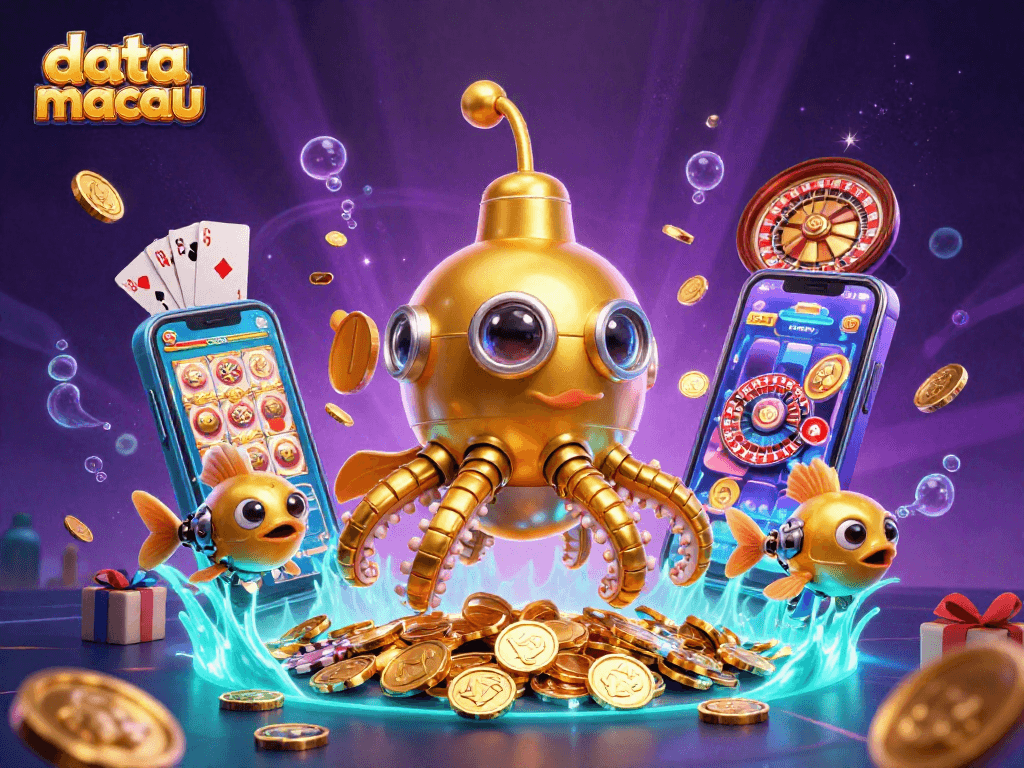 Spin and win with data macau insights featuring vibrant casino-themed illustration.