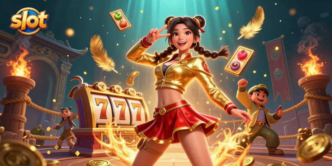 Spin for jackpots with dynamic slot elements and a vibrant casino atmosphere.