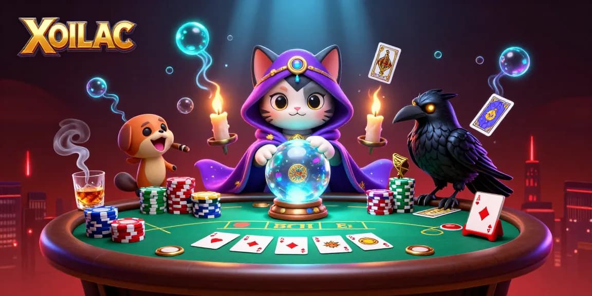 Experience thrilling moments at XOILAC with our vibrant casino scene featuring engaging characters.