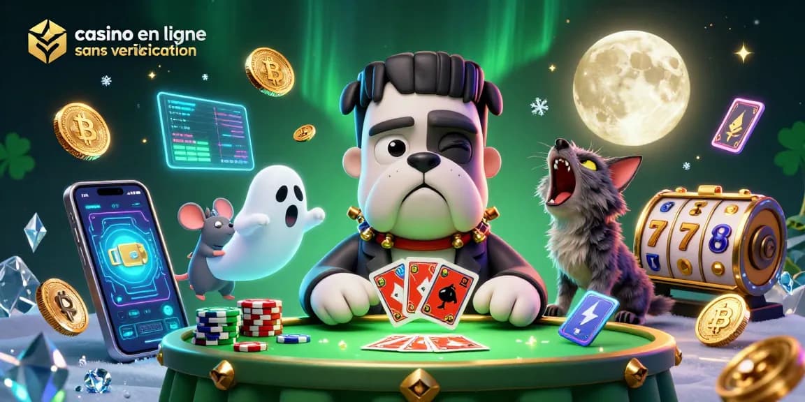 Visitez le casino en ligne sans vérification avec un bulldog monstrueux et un chat loup