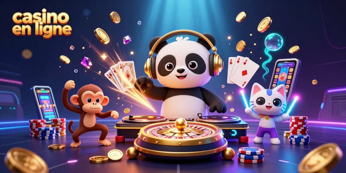 Participez à l'amusement au casino en ligne avec des personnages vibrants qui tournent, dansent et gagnent !