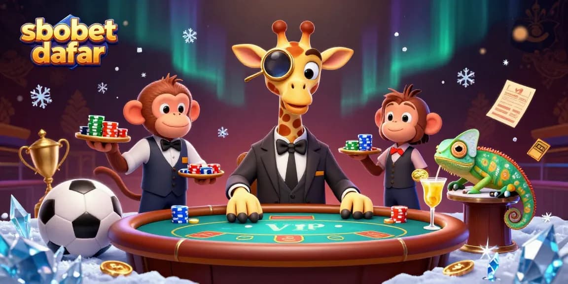 Place bets online with sbobet daftar at a vibrant virtual casino experience featuring unique characters.
