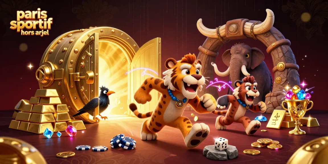 Pariez via un casino préhistorique avec des personnages fascinants, découvrant paris sportif hors arjel.