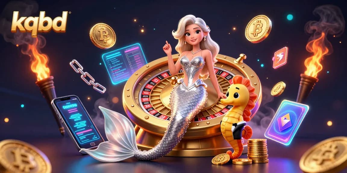 Experience kqbd live scores with dazzling 3D characters and cryptocurrency elements in a rich casino scene.