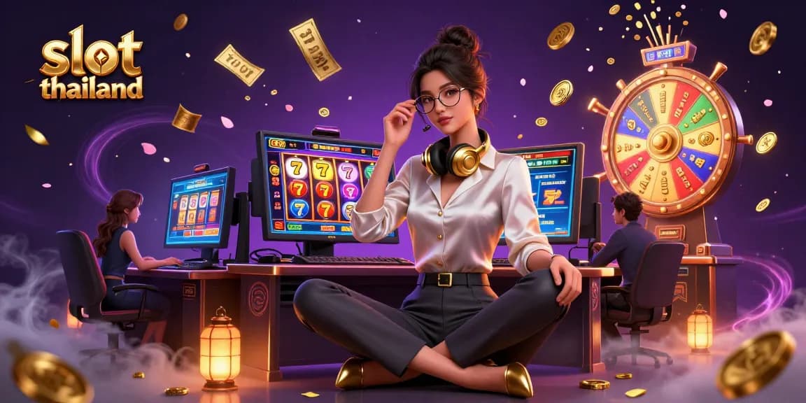 Play thrilling online slots with the ultra-detailed scene depicting slot thailand as vibrant elements come alive in a casino