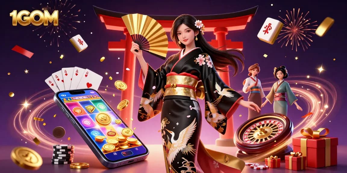 Experience thrilling gaming at 1GOM with vibrant slot games and elegant designs.