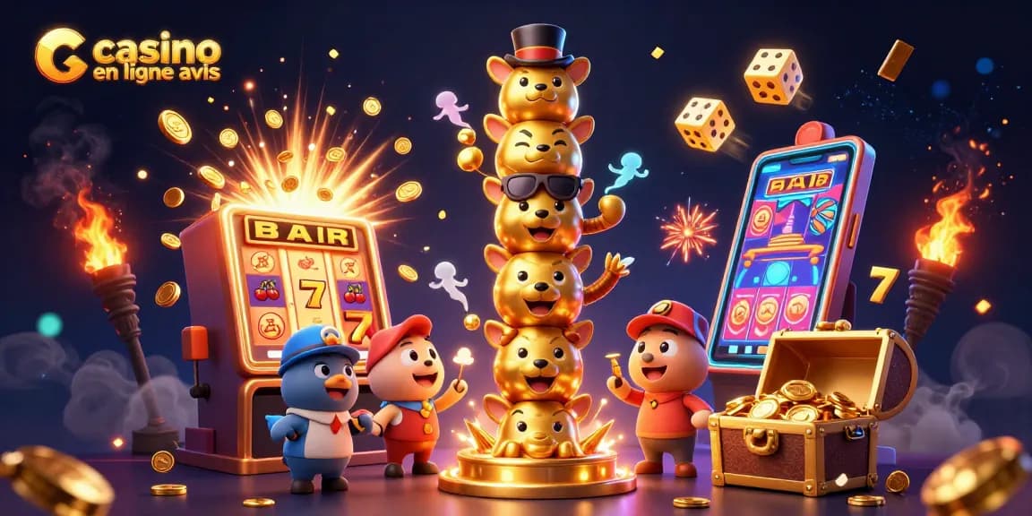 Découvrez les casinos grâce aux avis de casino en ligne avis, avec une scène animée de jeux et jackpots.