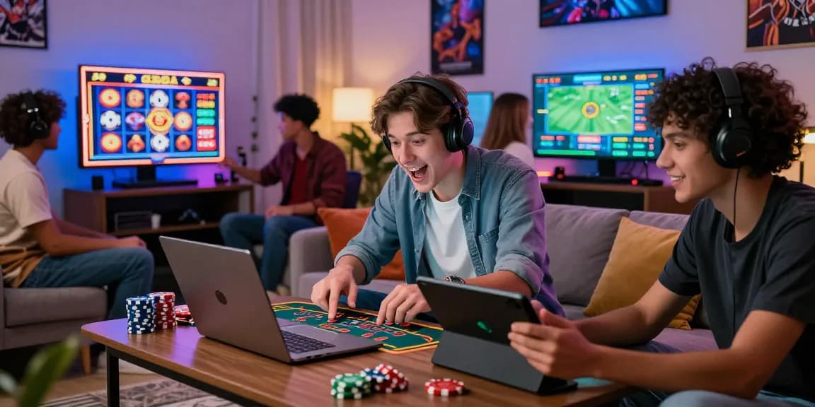 Exciting online gaming scene featuring players enjoying hero138 live casino games in a cozy setting.