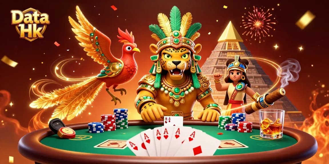 Engage with Data Hk insights amidst a vibrant, casino-themed celebration.
