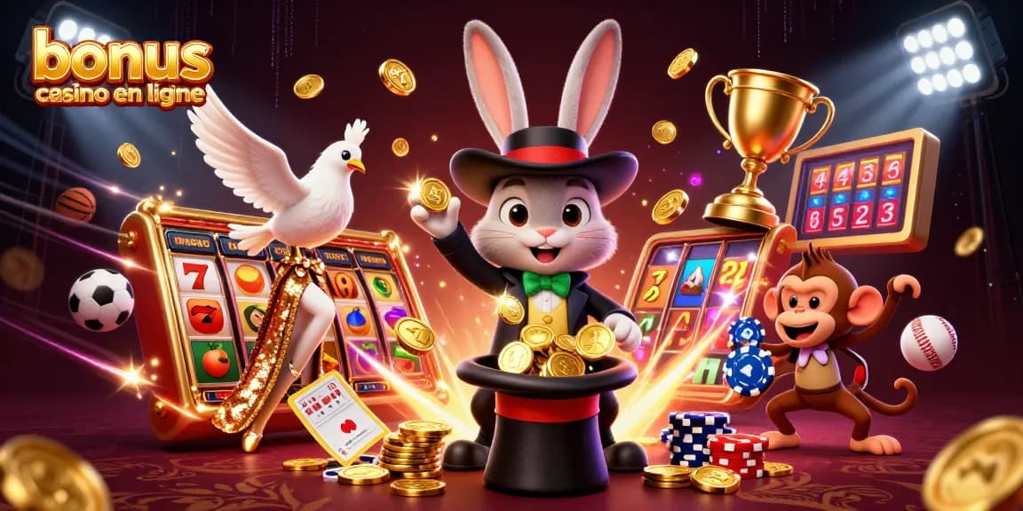 Profitez des bonus casino en ligne avec un magicien et des jeux d'argent excitants.