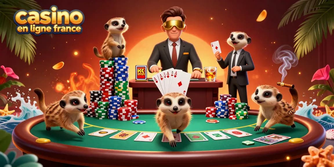 Découvrez le monde dynamique du casino en ligne France avec des mangoustes gérant des jeux captivants.