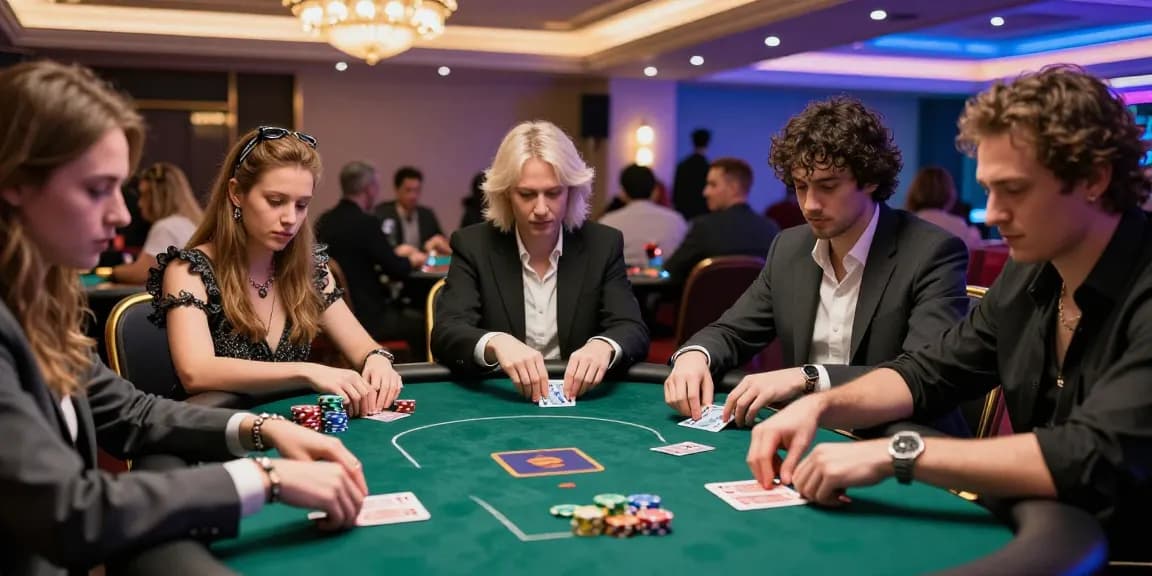Exciting poker gaming table showcasing players engaged in poker Idn Terpercaya for thrilling tournaments.