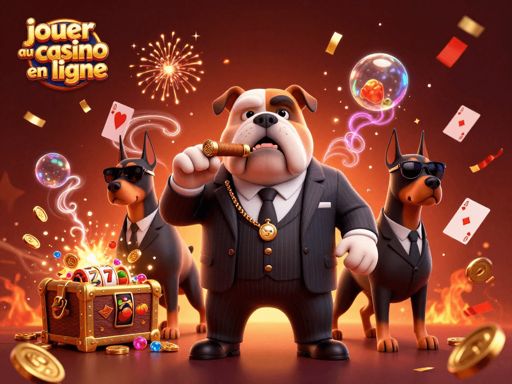 Plongez dans l'univers palpitant pour jouer au casino en ligne avec ce visuel dynamique et riche en éléments captivants.
