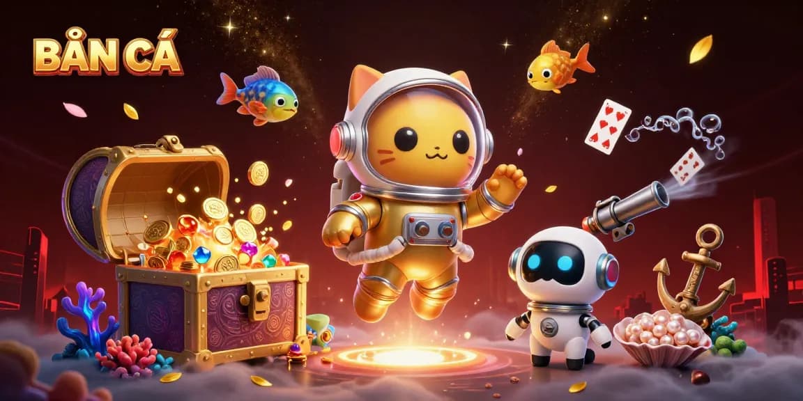 BẮN CÁ immerses players in an exciting underwater world, capturing fish for rewards in 3D brilliance.