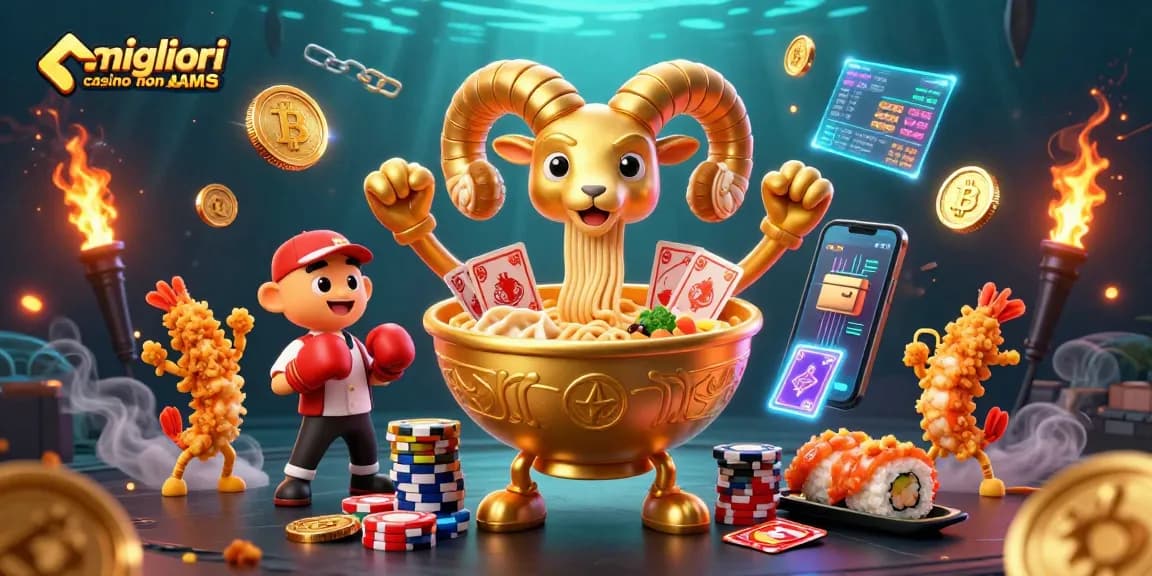 Scopri i migliori casino non AAMS con la grafica vivace di un casinò virtuale affollato di eventi emozionanti e offerte!