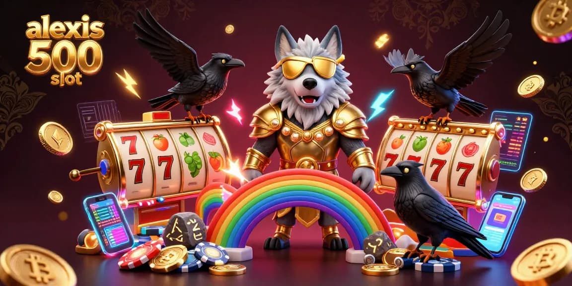 Spin to win on the alexis 500 slot with Norse gods and glowing crypto elements