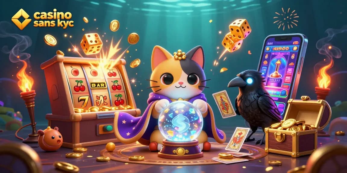 Gagnez avec le casino sans KYC, jouez sans vérification d'identité avec un chat mystique.