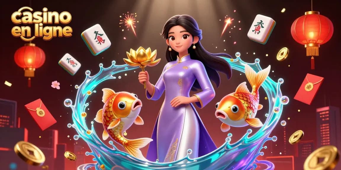 Vivez des moments palpitants au casino en ligne avec cette célébration 3D dynamique du jeu.