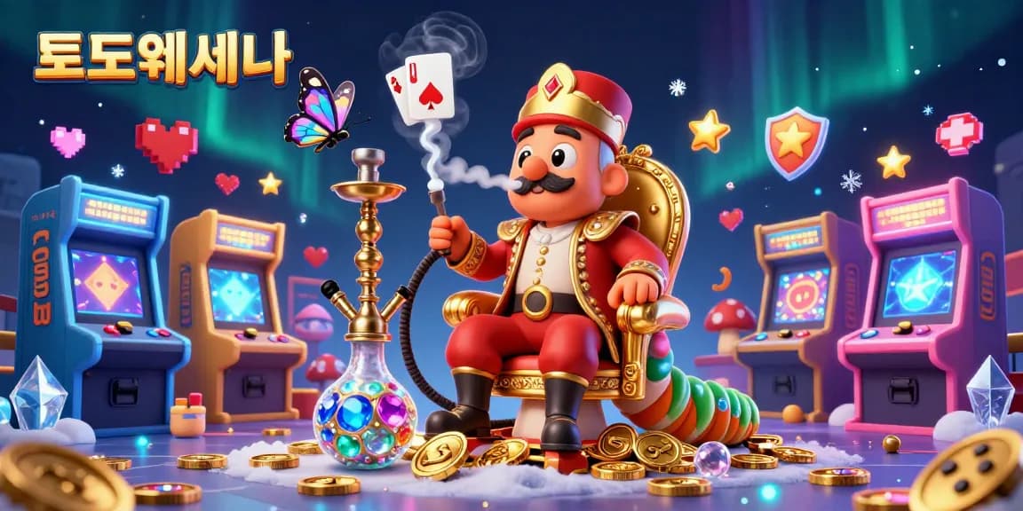 Engage with the vibrant 토토사이트 scene showcasing a whimsical caterpillar master in a Turkish outfit amidst dynamic casino game elements.