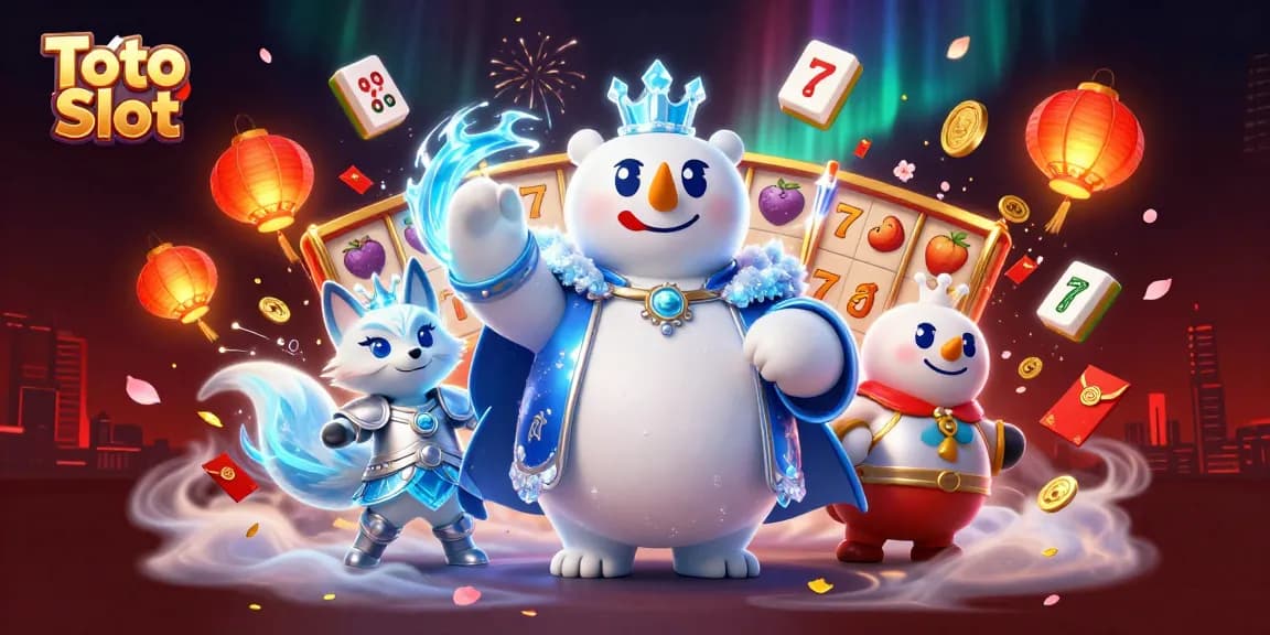 Permainan Toto Slot yang menghibur dengan simbol beruntung dan efek menarik.