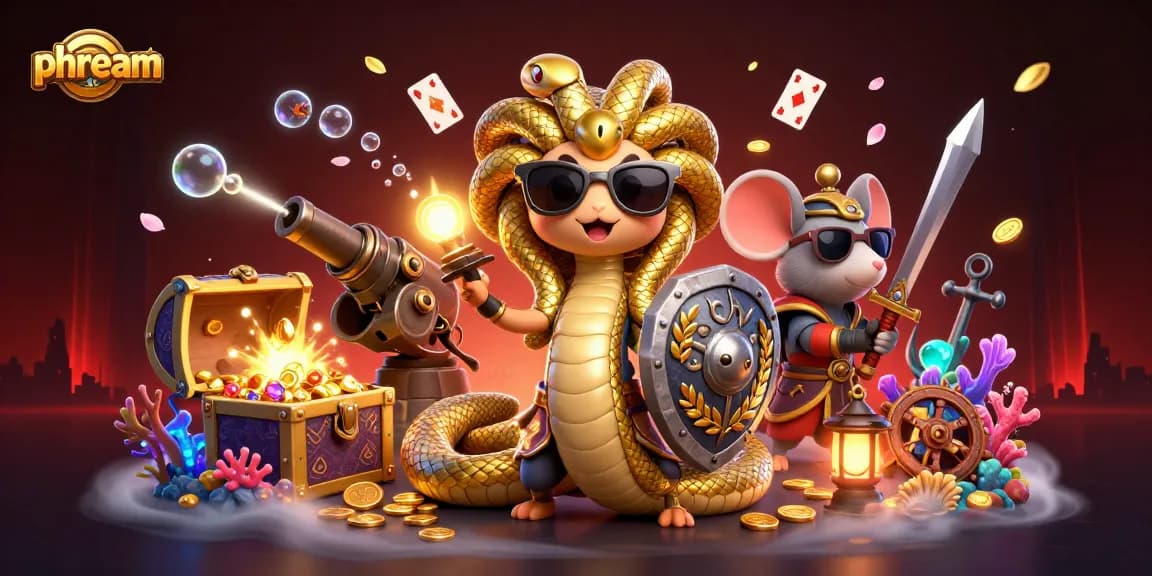 Join Medusa and a warrior mouse at Phdream for thrilling online casino adventures and big wins.