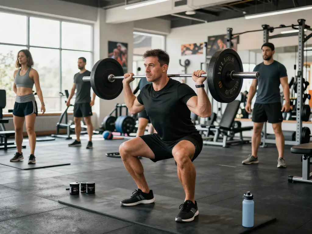 Engaging fitness scene showcasing the benefits of steroidi online for bodybuilding.
