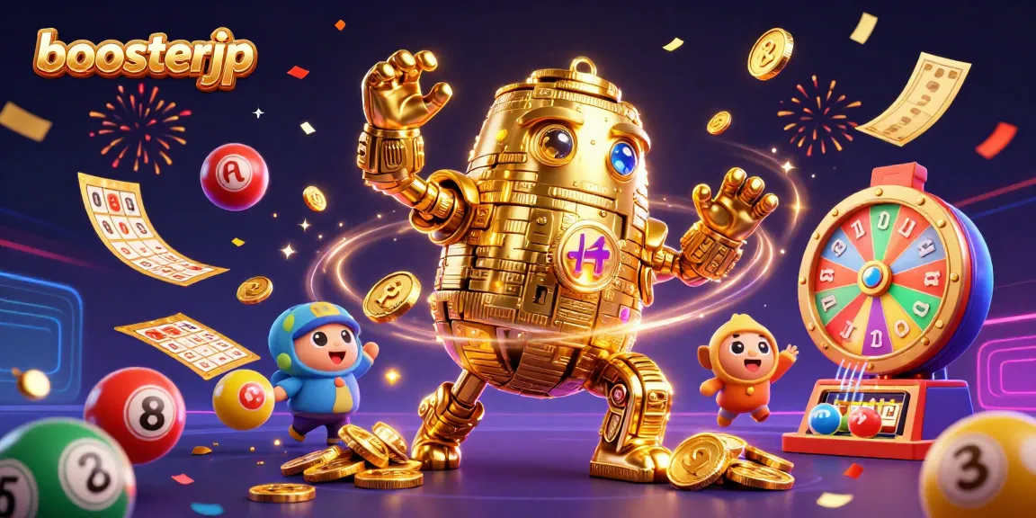 Mainkan permainan menarik di boosterjp dengan simbol mesin slot yang berkilau.