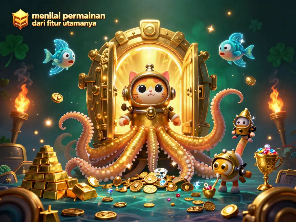 Menilai permainan dari fitur utamanya melalui ilustrasi 3D slot yang mendebarkan dan penuh harta karun.