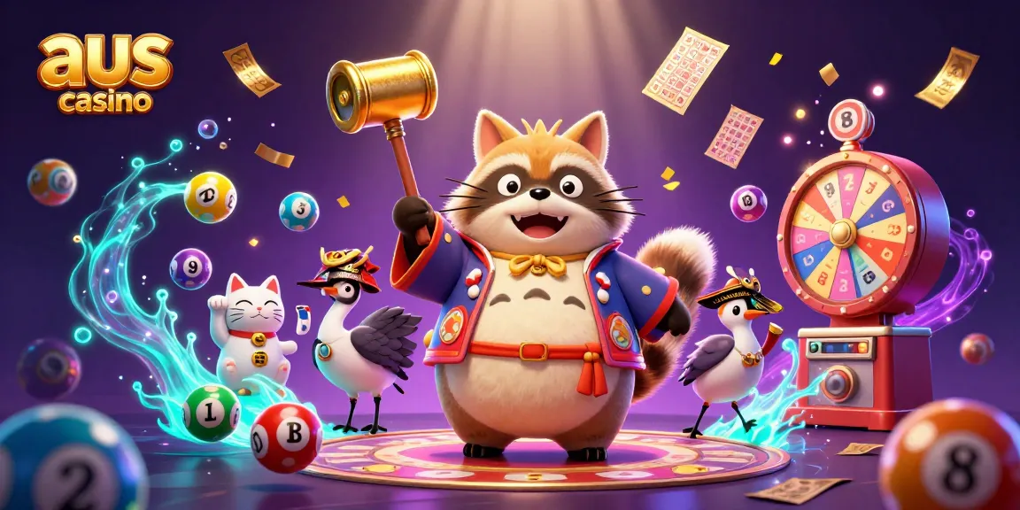 Join cheerful tanuki and friends for vibrant gameplay at an aus casino filled with excitement.