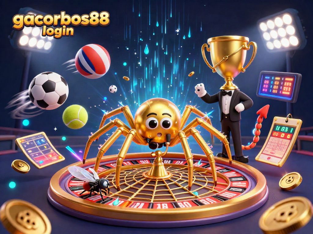 Bet and experience the excitement at gacorbos88 login with vibrant casino action in a dynamic scene.
