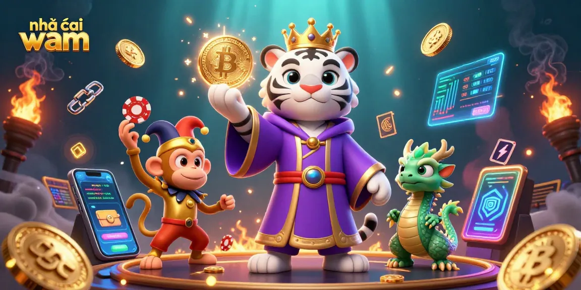 Experience gaming excitement at nhà cái vmax with vibrant 3D casino illustrations showcasing unique characters and elements.