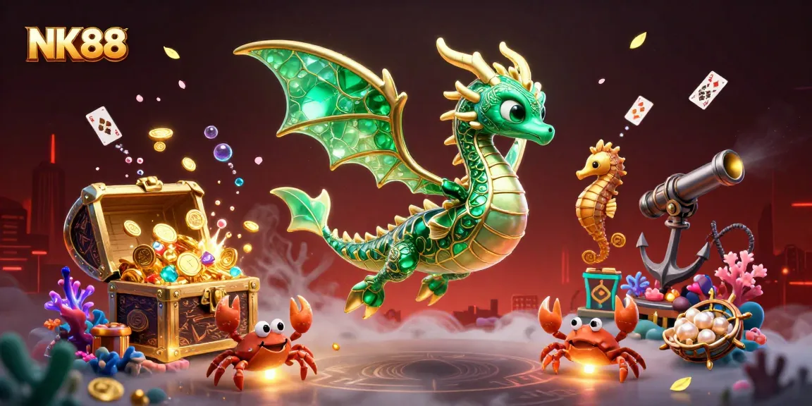 Navigating exciting games and winning strategies at NK88 casino with vibrant visuals and captivating characters.