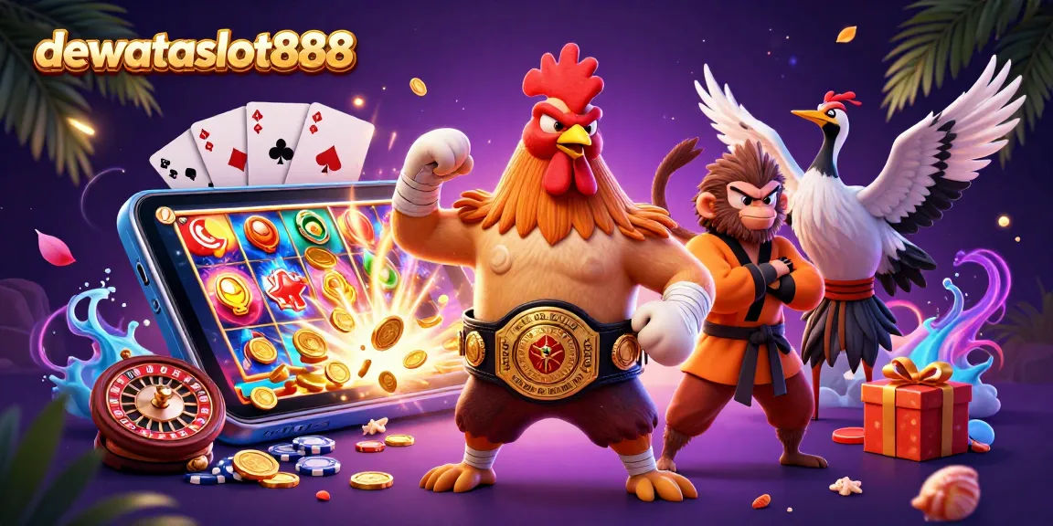 Mainkan slot gacor dengan dewataslot888! Ilustrasi karakter menarik dan pengalaman judi yang seru.