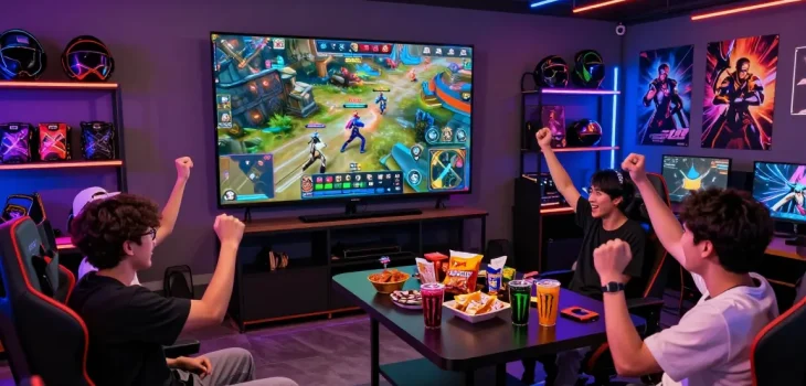 Portal gaming GOKIL33 resmi untuk akun official di https://levitraps.com, suasana penuh semangat di lounge gaming.