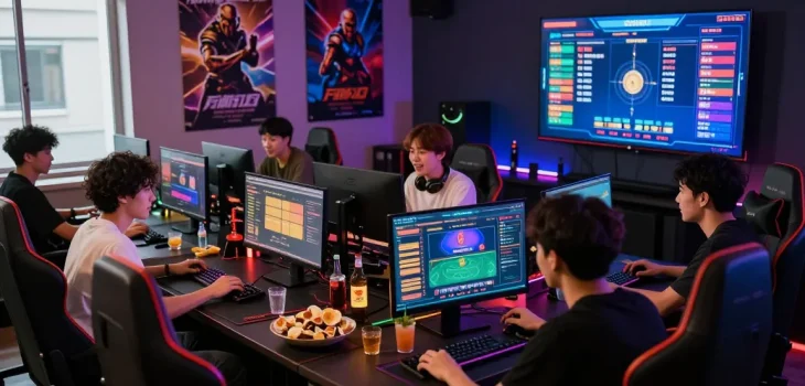 Group gaming session showcasing the excitement of newbet4d online betting.