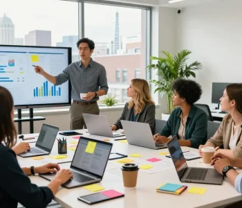 Team collaborating in a Spokane marketing agency, showcasing modern strategies for digital growth.