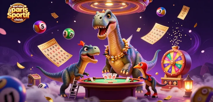 Évaluez quel site de paris sportif choisir avec une illustration colorée illustrant l'univers des paris.