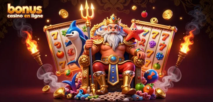 Gagnez avec des bonus casino en ligne fascinants, mettant en scène Neptune et éléments de jeux