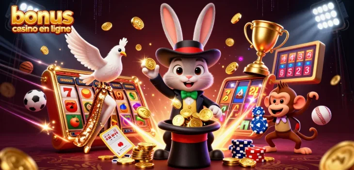 Profitez des bonus casino en ligne avec un magicien et des jeux d'argent excitants.