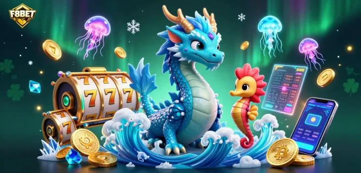 Engage with F8BET's thrilling casino experience featuring vibrant characters and dynamic elements.